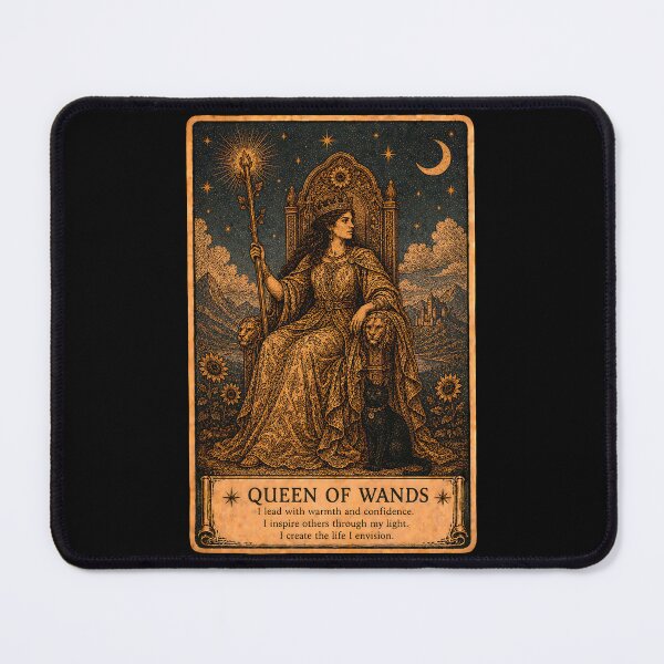 Item preview, Queen of Wands Tarot Card - Confidence, Passion & Personal Power designed and sold by ArcanaAbsolute.