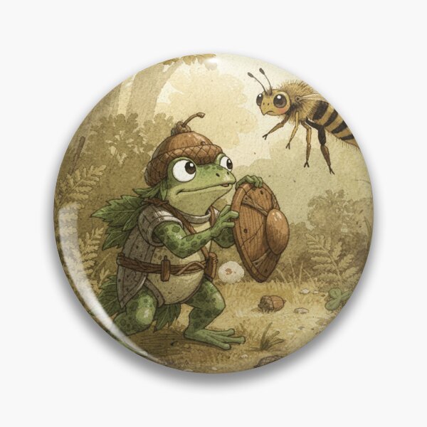 Item preview, Sir Croaks-a-Lot Bog Knight designed and sold by PictorialWhimsy.
