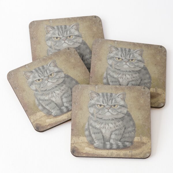 Item preview, Monday Morning Grey Loaf Cat designed and sold by PictorialWhimsy.