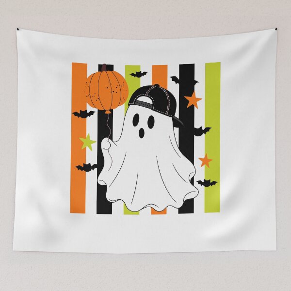 Item preview, Cute Ghost Halloween Boys Kids Pumpkin designed and sold by KroghDs.
