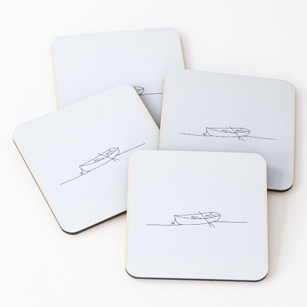 Item preview, Anchored Rowboat | Minimalist Nautical Line Art designed and sold by Zaramodo.