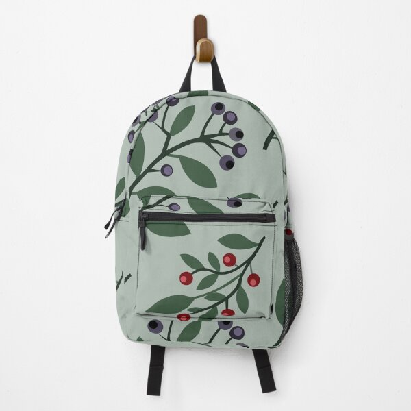 Item preview, Botanical Woodland Berries and Green Leaves Seamless Pattern designed and sold by ElenMart.