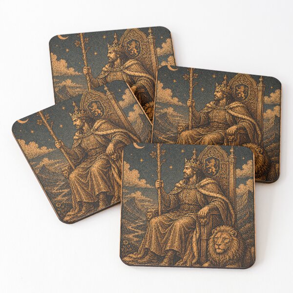 Item preview, King of Wands Tarot Card - Leadership, Vision & Ambition Art designed and sold by ArcanaAbsolute.