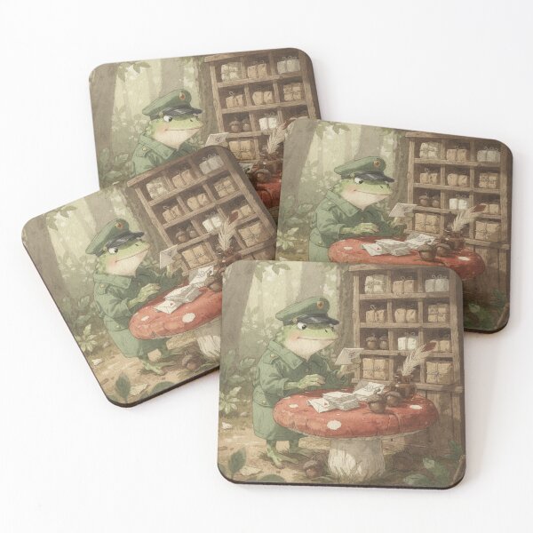 Item preview, Bog Village Post Frog designed and sold by PictorialWhimsy.