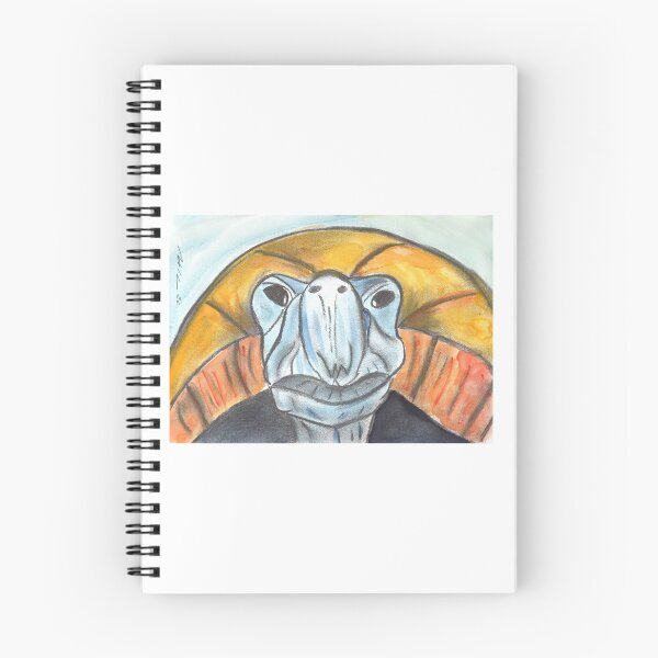 Item preview, Methusalem Tortoise, Blue, Charcoal & Watercolour designed and sold by Anke‘s Bazaar.