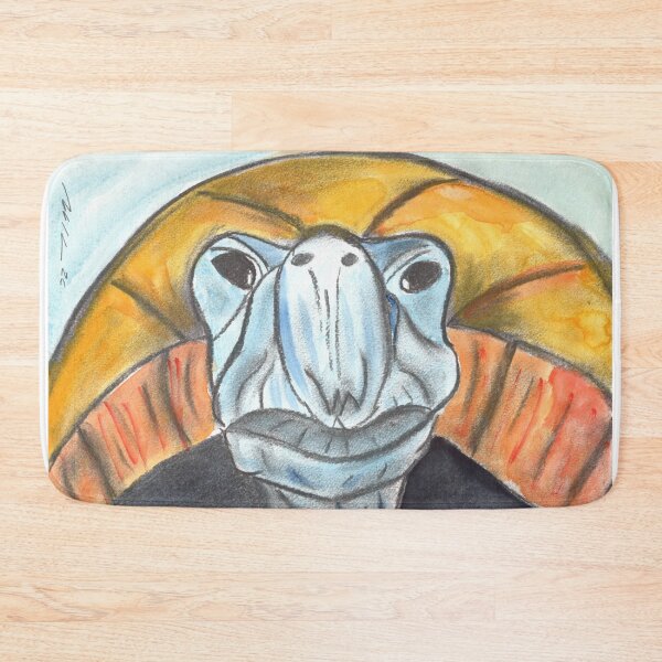 Item preview, Methusalem Tortoise, Blue, Charcoal & Watercolour designed and sold by Anke‘s Bazaar.