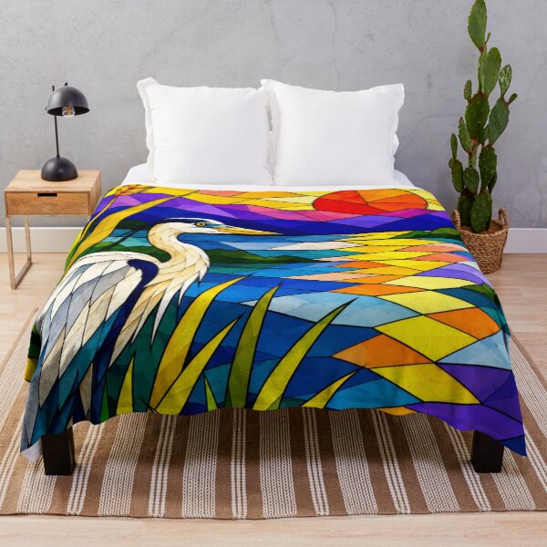 Item preview, Heron at Sunset designed and sold by NeuroArtGallery.
