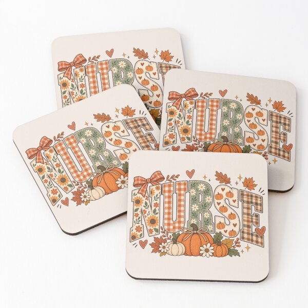 Item preview, Retro Fall Nurse Pumpkin, Autumn Nurse, Fall Gingham Pumpkin, Cute Girly Thanksgiving, Vintage Seasonal Nurse Gift designed and sold by Quiajia.