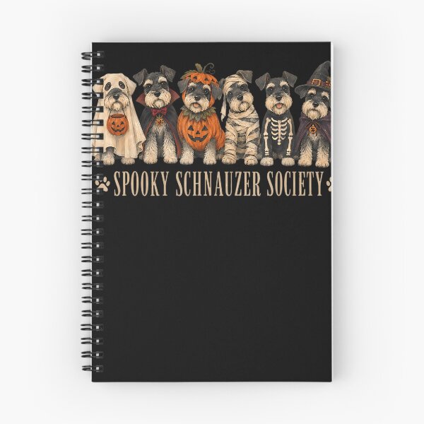 Item preview, Cute Funny Spooky Schnauzer Society Boo Skeleton Dog Ghosts designed and sold by Krwasatoune.
