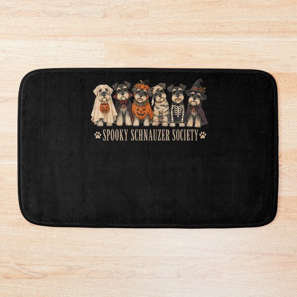 Item preview, Cute Funny Spooky Schnauzer Society Boo Skeleton Dog Ghosts designed and sold by Krwasatoune.