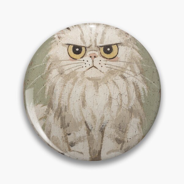 Item preview, Startled Fluffy White Cat designed and sold by PictorialWhimsy.