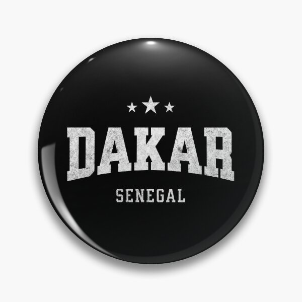 Artikelvorschau, Dakar Senegal Vintage Varsity Distressed Retro College Reisedesign entworfen und verkauft von NiceTeeClub.