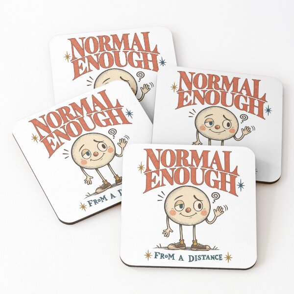 Item preview, Normal Enough From A Distance Retro Humor Shirt designed and sold by Golden Era Studio.