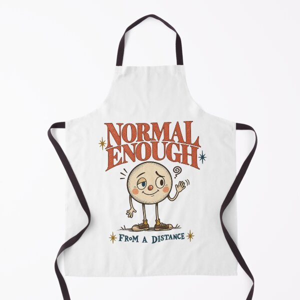 Item preview, Normal Enough From A Distance Retro Humor Shirt designed and sold by Golden Era Studio.