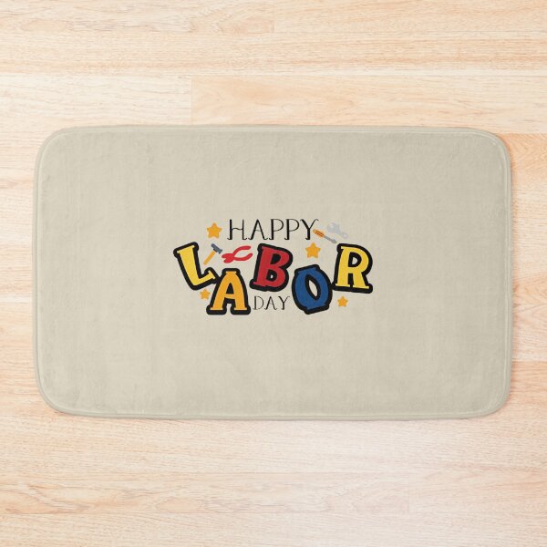 Item preview, Happy Labor Day Cute Work Tools Typography designed and sold by Bomebomst.