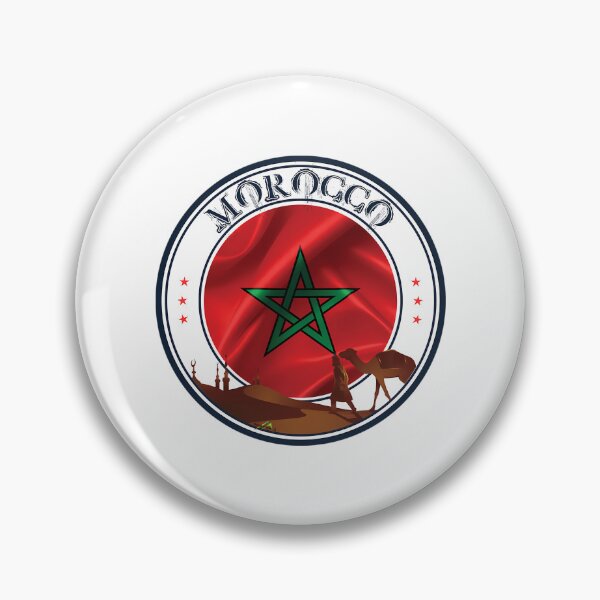 Item preview, Morocco Maroc Maroccan Sticker Flag designed and sold by ShopGoodWitches.