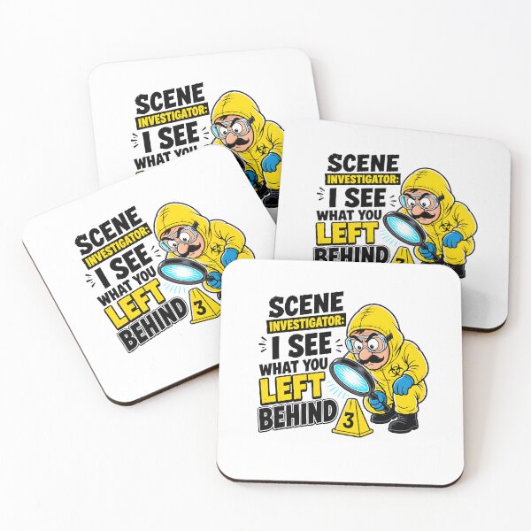 Item preview, Crime Scene Investigator I See What You Left Behind CSI Forensic Funny Gift designed and sold by CleverRaccoon.