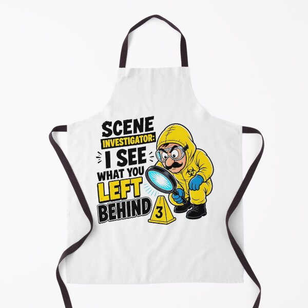 Item preview, Crime Scene Investigator I See What You Left Behind CSI Forensic Funny Gift designed and sold by CleverRaccoon.