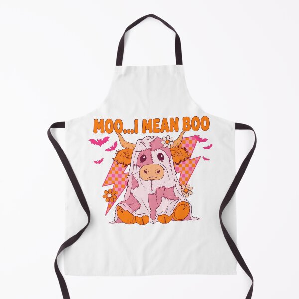 Item preview, Moo I Mean Boo Highland Cow Halloween Ghost designed and sold by KroghDs.