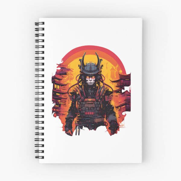 Item preview, Cyberpunk Samurai Watercolor Graphics designed and sold by SouthWestPrint.