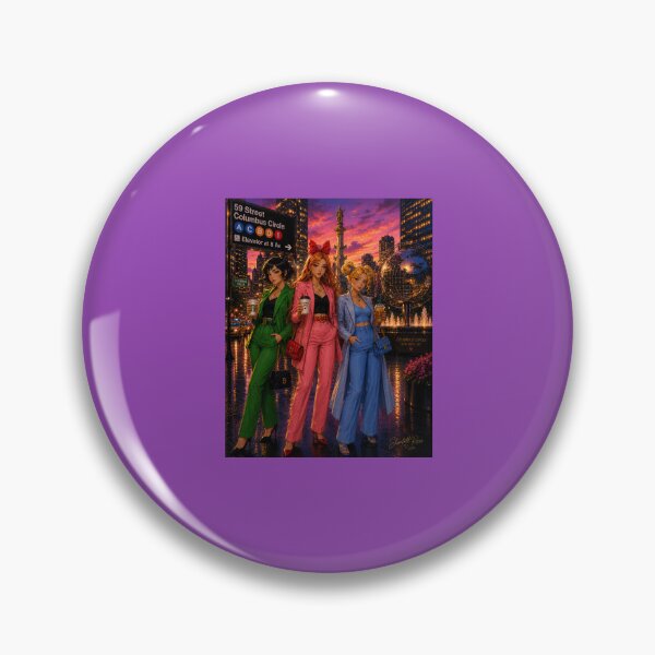 Item preview, NYC Girls Power at Columbus Circle | Fashion Art designed and sold by     Crowned Canvas Studio ⭐ .