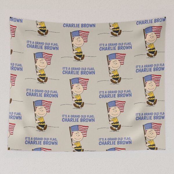 Item preview, It's a Grand Old Flag Charlie Brown Patriotic designed and sold by Bomebomst.