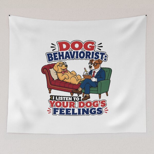 Item preview, Dog Behaviorist I Listen To Your Dogs Feelings Trainer Therapy Funny Gift designed and sold by CleverRaccoon.
