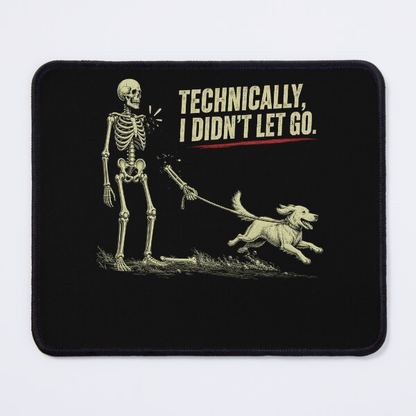 Item preview, skeleton dog steal bone halloween Technically I Didn't Let Go Skeleton Dog designed and sold by watanabeee.
