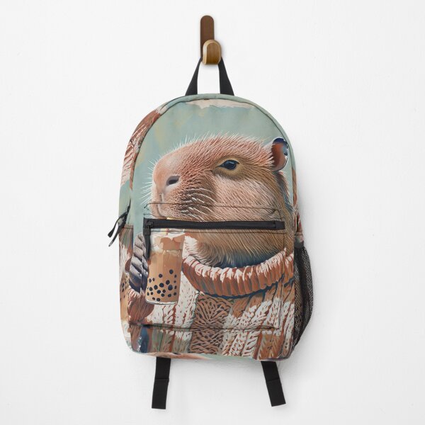 Item preview, Matcha & Knit Capybara designed and sold by ONYX Pixee.