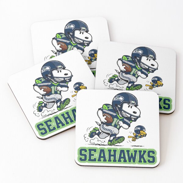 Item preview, Snoopy And Woodstock Seattle Football Action Fan designed and sold by DamianRoy88.