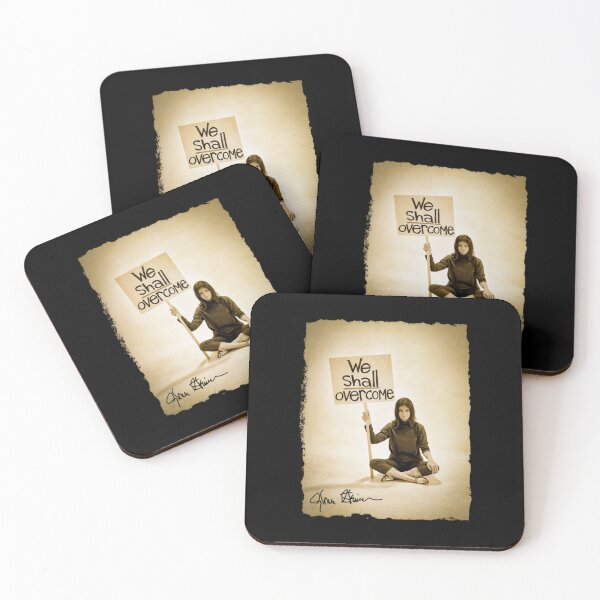 Item preview, Gloria-Steinem We Shall Overcome Vintage Activist Portrait designed and sold by ByakuranRegan.
