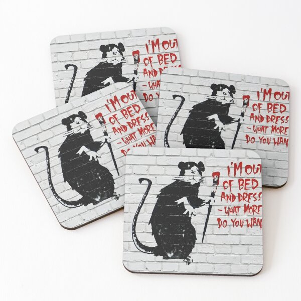 Item preview, Banksy I'm Out Of Bed And Dressed Graffiti Street Art designed and sold by SampleRoulette.