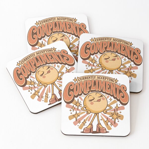 Item preview, Currently Accepting Compliments Retro Smiley designed and sold by Golden Era Studio.