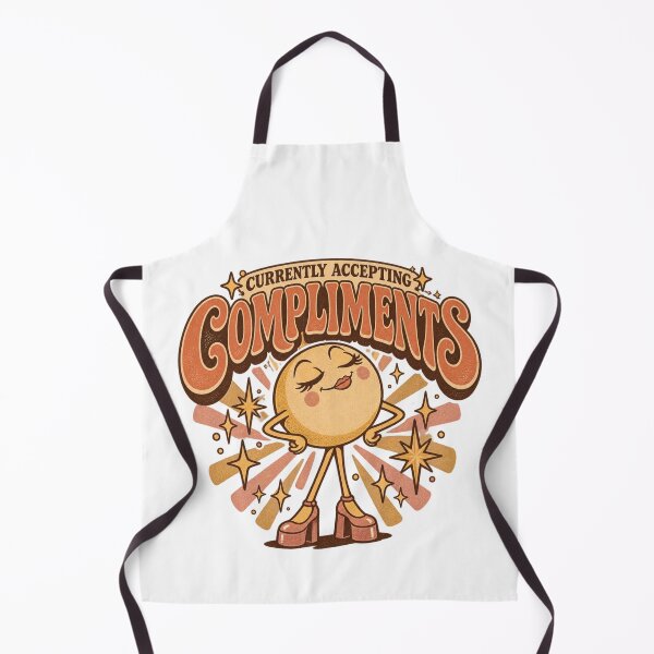 Item preview, Currently Accepting Compliments Retro Smiley designed and sold by Golden Era Studio.