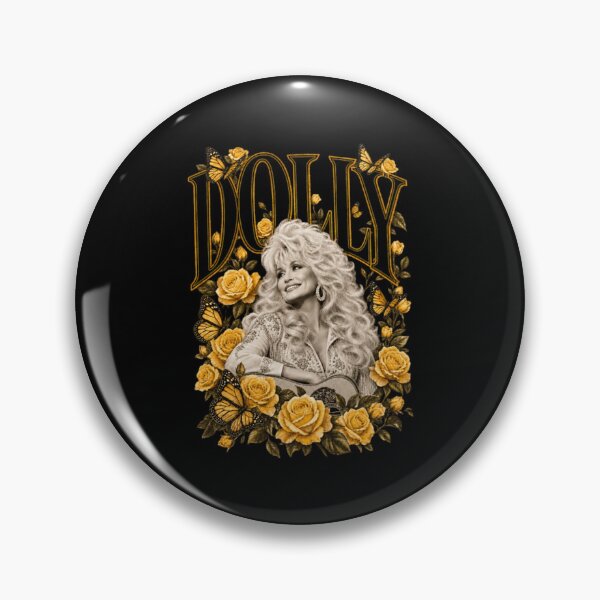 Item preview, Dolly Parton, Yellow Rose Butterfly Country Music designed and sold by moonfullStudio.