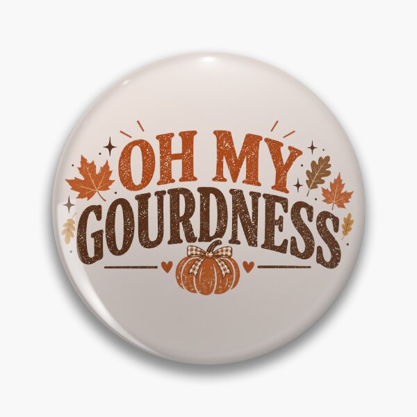 Item preview, Oh My Gourdness, Funny Fall Pumpkin Quote, Vintage Autumn, Retro Fall Aesthetic, Cute Pumpkin Season Thanksgiving Gift designed and sold by Quiajia.