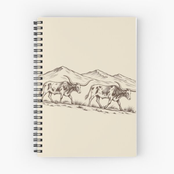 Item preview, Texas Longhorn Cattle Western Mountain Ranch Vintage Cowboy Design designed and sold by JonelCrafts.