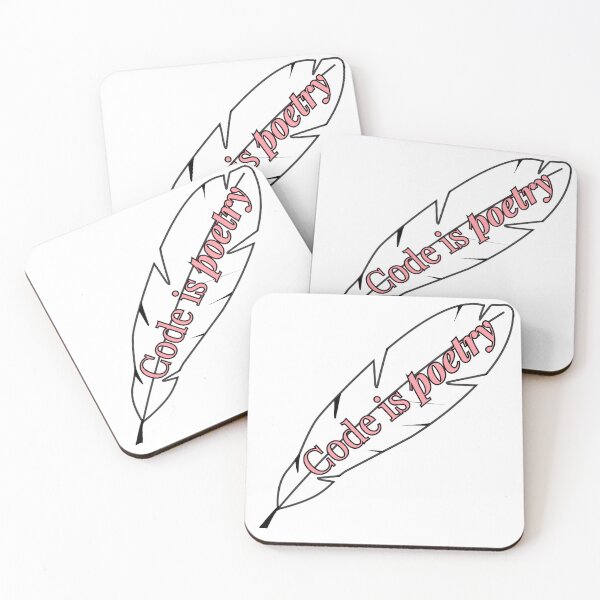 Item preview, Code Is Poetry Elegant Software Engineering Typography Graphic designed and sold by Axetame.