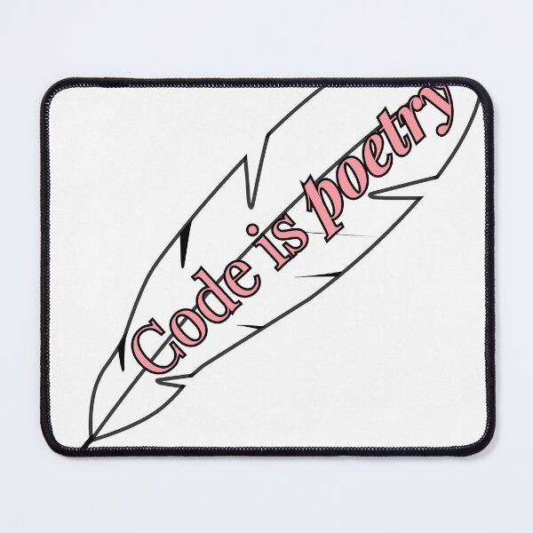 Item preview, Code Is Poetry Elegant Software Engineering Typography Graphic designed and sold by Axetame.