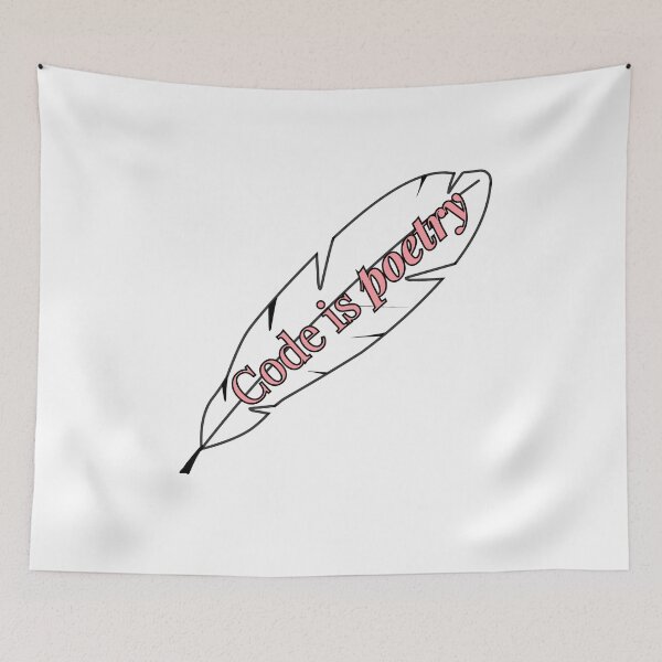 Item preview, Code Is Poetry Elegant Software Engineering Typography Graphic designed and sold by Axetame.