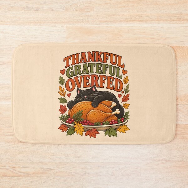 Item preview, Thankful, Grateful, Overfed - Thanksgiving day designed and sold by tnwbank.