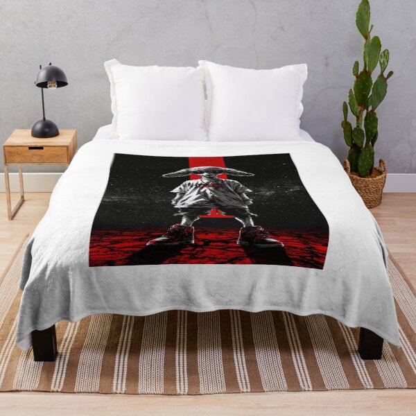 Item preview, Dark Streetwear Bunny – Red Black Underground Rabbit Character Art designed and sold by Bathu Designs.