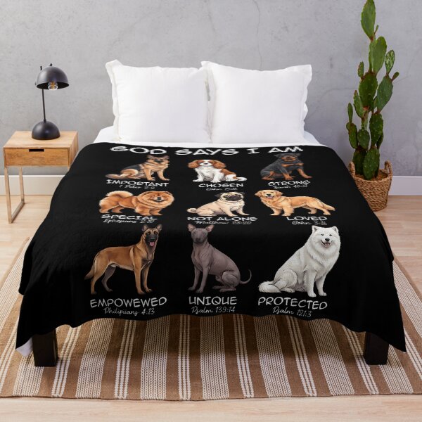 Item preview, God Says I Am Bible Verses Faith Christian Religious Dogs designed and sold by Trippy-Toad.