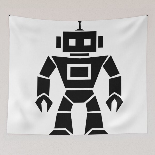 Item preview, Geometric Retro Robot designed and sold by matybrak.