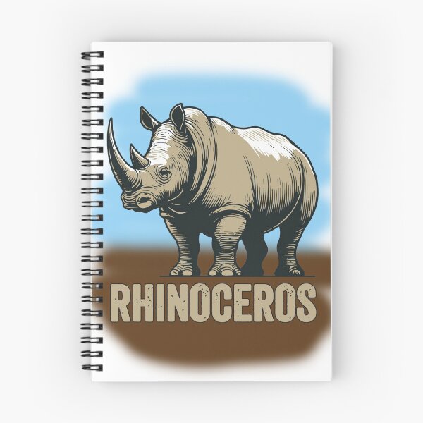 Item preview, Engraved "RHINOCEROS" Savannah Vignette designed and sold by enzonarjasiha.