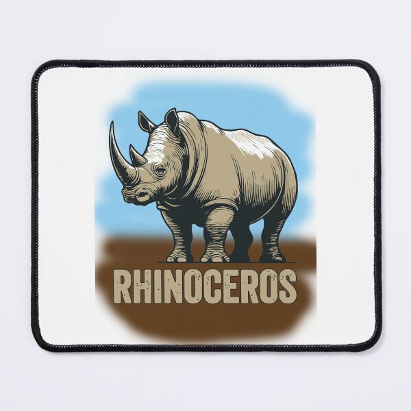 Item preview, Engraved "RHINOCEROS" Savannah Vignette designed and sold by enzonarjasiha.