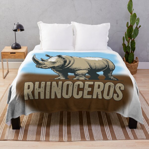 Item preview, Engraved "RHINOCEROS" Savannah Vignette designed and sold by enzonarjasiha.