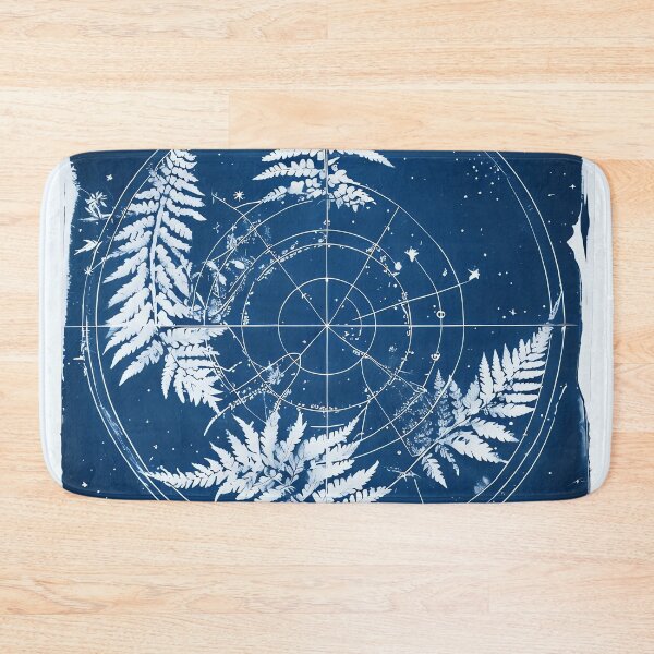 Item preview, Lunar Fern Cyanotype designed and sold by ONYX Pixee.