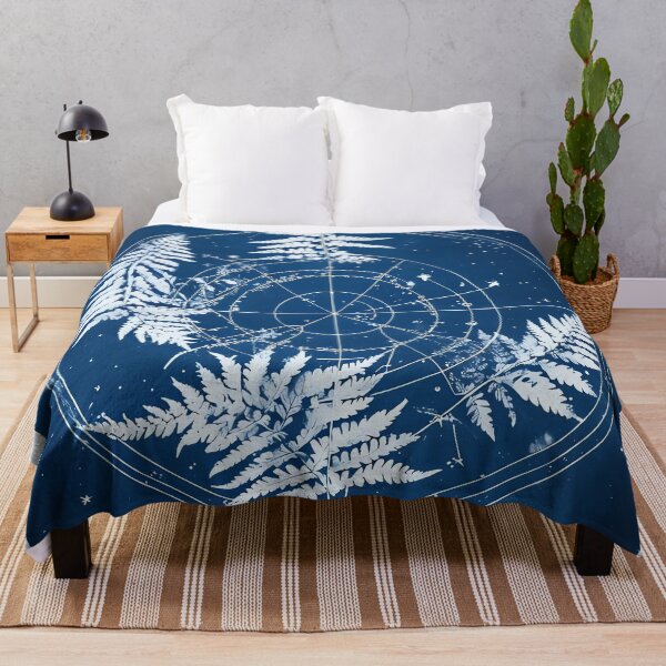 Item preview, Lunar Fern Cyanotype designed and sold by ONYX Pixee.