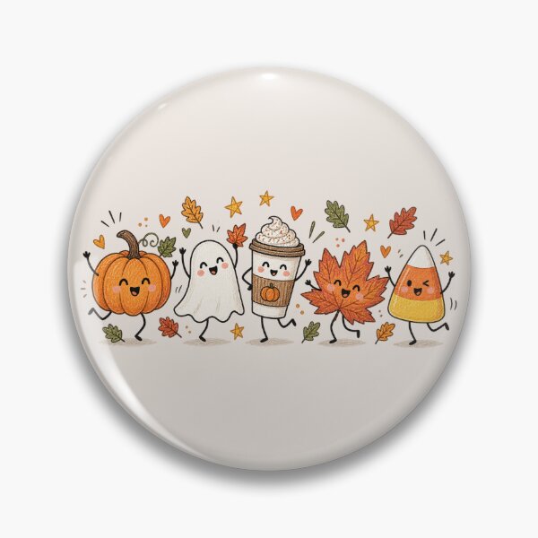 Item preview, Cute Fall Pumpkin Ghost, Candy Corn Halloween, Cozy Autumn Aesthetic, Pumpkin Spice Latte, Cute Spooky Season Gift designed and sold by Quiajia.